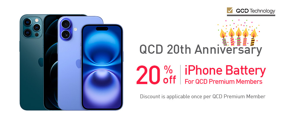 20% Discount on Battery Replacement for QCD Premium Members